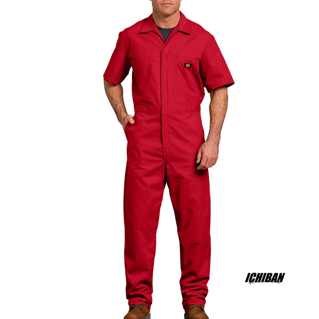 Dickies Macacão Manga Curta Vermelho Ichiban Store